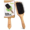 Haarbürste Paddle Brush Paddlebrush Paddel Bürste Entwirrbürste Bürste mit Wildschweinborsten aus Bambusholz…